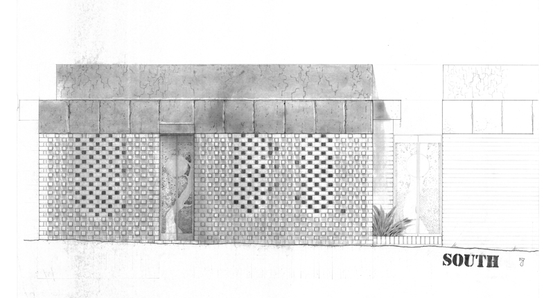 4 Brick Facade Study 750x500mm